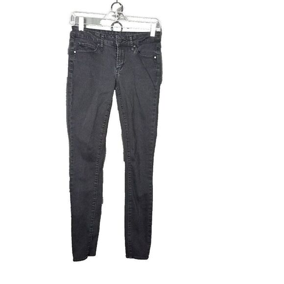 Articles of Society Jeans Womens 25 Black Mya Stretch Skinny Phoenix Mid Rise - Picture 1 of 15